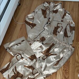 Cheetah pajama set